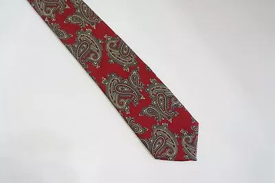 Vintage Mario Valentino Mens Necktie Tie Paisley Italian Silk Made In USA • $15