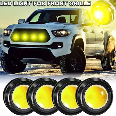 4x Yellow LED Light Raptor Style Front Grille Light For Chevrolet C10 C20 Pickup • $10.99