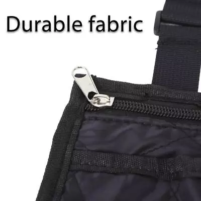 Black Wheelchair Storage Bag Armrest Organizer Accessory Holder Side Pouch • $9.77