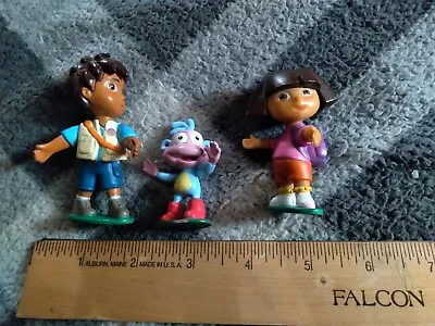 3 Dora The Explorer Diego Boots Monkey 3” Figure PVC Cake Topper Toy NR • $4.48