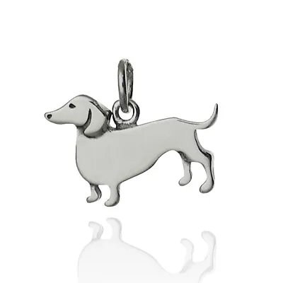 Small Dachshund Dog Charm 925 Sterling Silver Weiner Dogs Pet Lover Animal Gift • $26