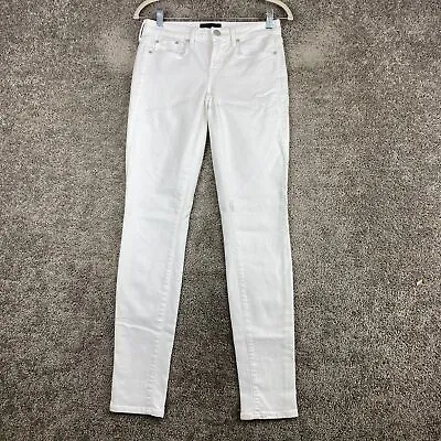 Vince Dylan Skinny Denim Jeans Women's Size 25 White Low Rise Light Wash • $17.99