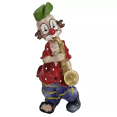 Vintage Hobo Circus Clown Playing Saxophone Playing Sax Approx 7  Tall • $8