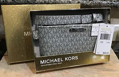 Michael Kors Logo Adjustable Sz L/XL Belt Bag Fanny Pack 29556195CG MSRP $88 NWT • $59.99