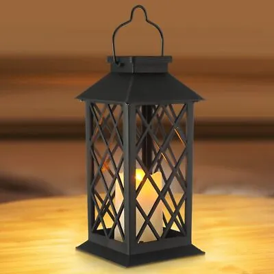 LED Flameless Light Fireplace Light Battery Outdoor Hanging Lantern Candles • $9.40