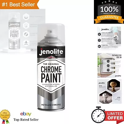 Chrome Spray Paint Smooth Chrome Finish - Multi Surface Paint Suitable For I... • $26.33