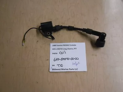 6H5-85570-00-00 Yamaha 1989 PRO50LF 50hp Outboard Ignition Coil T10 • $34.99