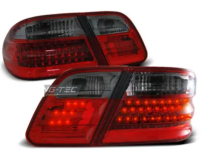 Tail Lights For Mercedes W210 E-Class 1995-2002 Red Smoke LED DE LDME08-ED XIN • $241.57