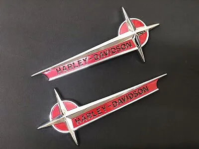 For Harley Vintage Style Gas Fuel Tank Emblems Badges OEM Panhead R • $99