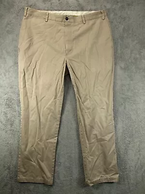 ORVIS Sporting Pants Mens 40 Khakis 40x31 Chinos Khaki Beige Flat Front Twill • $19.45