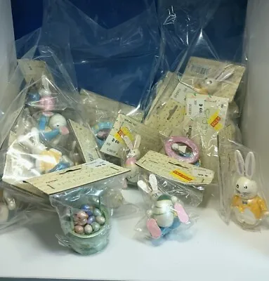 MIX & MATCH Vintage Mini Easter Ornaments 1 -2  Hanging Miniature Bunnies NOS • $0.99