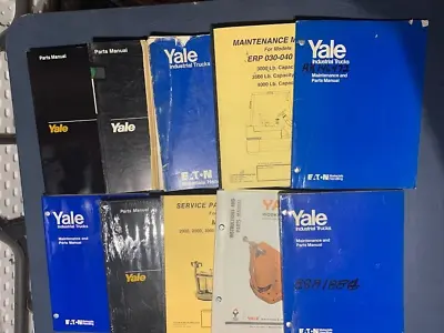 Lot # 2 - Ten Fork Truck Repair Parts & Service Manuals Books Yale Forklifts & • $79.95