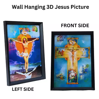 3 Dimension Lenticular 3D Picture Jesus Last Supper Crucified Shepherd Christian • £12.99