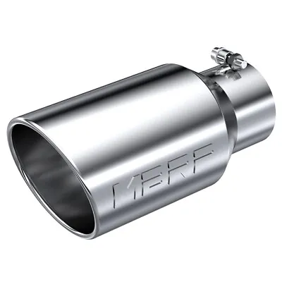 MBRP T5073 Stainless Steel Angled Rolled End Round 6 Inch Universal Exhaust Tip • $95.59