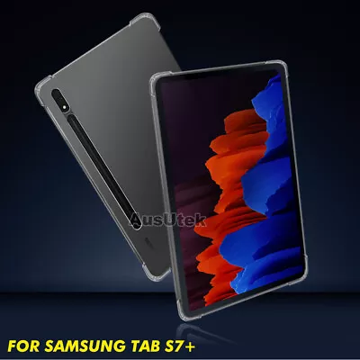 For Samsung Galaxy Tab S8+ Plus Ultra S7 FE Shockproof Soft TPU Clear Case Cover • $14.95
