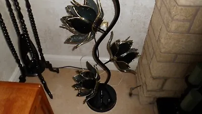 £85 • Buy Vintage Floor Standing Lotus Flower Hollywood Lamp