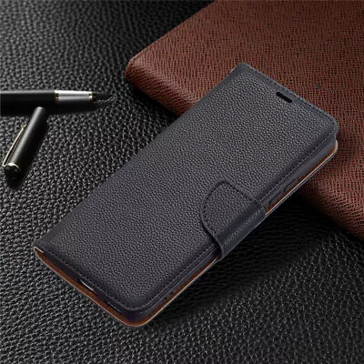 Litchi Wallet Leather Flip Cover Case For Xiaomi Redmi 12C 10C 10A 9C 9A 9 8A A2 • $15.48