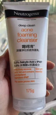 Neutrogena Deep Clean Acne Foaming Cleanser For Acne Prone Sensitive Skin 175ml. • $41.20