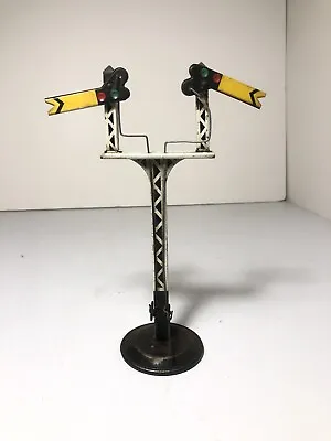 Chad Valley Tinplate Train Double Arm Signal Toy Railway • £19.95