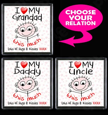 £2.99 • Buy Fridge Magnet I Love My Male Relative - Birthday Christmas Fathers Day Gift