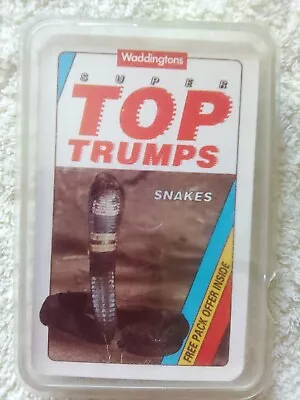 Top Trumps RARE WADDINGTONS SUPER TOP TRUMPS SNAKES COMPLETE MINT CONDITION • £8.99