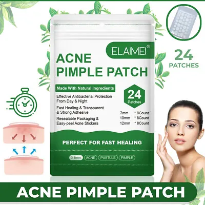 $2.87 • Buy Removal Acne Pimple Patch 24 Pcs Plasters Patches Blemish Control Facial Spot AU