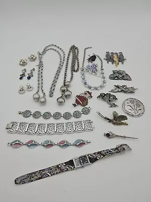 Vintage Jewelry Lot All Signed TRIFARI ART SWAROVSKI BAUER TORTOLANI MMA JJ • $48