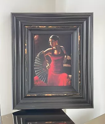 FABIAN PEREZ Limited Edition Print 'Celina Con Abanico' Gallery Frame + COA • £950