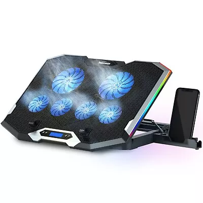 Topmate C11 RGB Laptop Cooling Pad Gaming Cooler Fans For 11-17.3  Laptop • $34.77