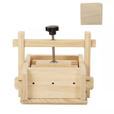 Wooden Manual DIY Cheese Press Tofu Maker Kitchen Press Tool 6  X 6  • £20.27