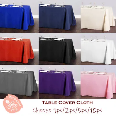 60  X 102  Rectangle 6ft Tablecloth Table Cover Party Wedding Linen • $52.89