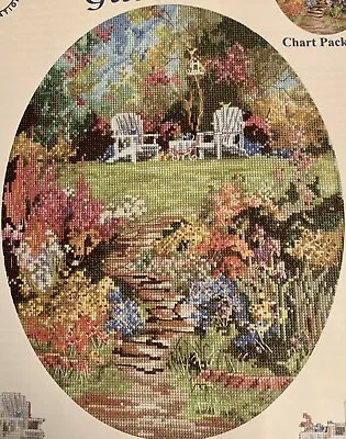 English Garden Cross Stitch Pattern Birdsong Garden Marty Bell • $6.95
