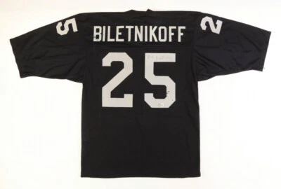 $129.95 • Buy Fred Biletnikoff Signed Raiders Jersey (Beckett) Oakland Wide Receiver 1965–1978