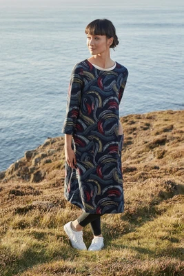 £31.98 • Buy Seasalt Women's Dress - Navy Peak Harvest A-line Dress - Regular - Dry Brush Mar