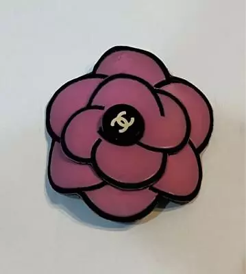 Damaged Chanel Camellia Brooch Coco Mark Vintage Logo Corsage • $230.93