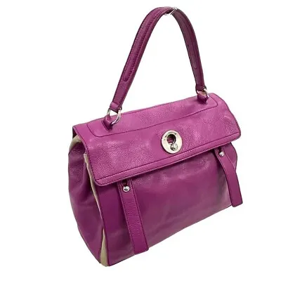 $380 • Buy YVES SAINT LAURENT 229680 Muse Two 2Way Hand Bag Purple