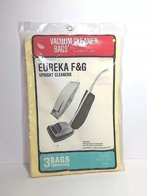 Eureka F&G Vacuum Cleaner Bags For Upright Cleaners-3 BAGS  By Carpet Care-New! • $9