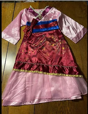 Disney World Store Mulan Satin Costume 7/8 Kimono Halloween Disneyland Dress • $24.95