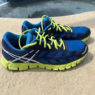 Asics Gel-Lyte33 Blue Lime Green Mens Size 9.5 Blue Athletic Running Shoes • $37.50