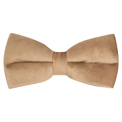 Luxury Taupe Brown Velvet Bow Tie • £9.99