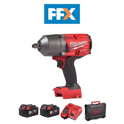 £378.95 • Buy Milwaukee M18FHIWF12-502X Cordless FUEL Gen2 1/2  Impact Wrench Kit 2x 5Ah