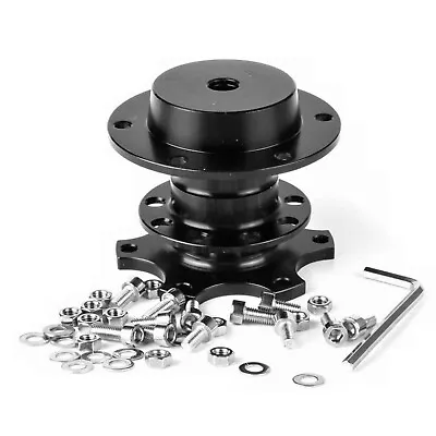 Universal  6 Hole Car Steering Wheel Quick Release Hub Adapter Snap Off Boss Kit • $17.99