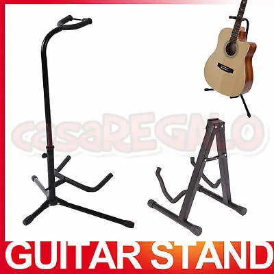 $13.95 • Buy Portable Electric Acoustic Bass Guitar Stand A Frame GIG Floor Rack Holder