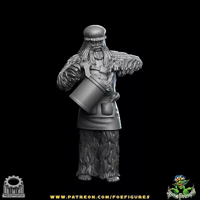 Wookie Chef With Short Hat(Star Wars Legion Compatible) 3D Printed RPG Mini • $9.99