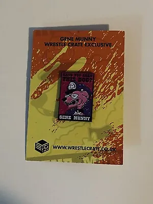 Gene Munny Wrestle Crate Exclusive Pin Badge Wrestling Badge Gene Munny  • £2
