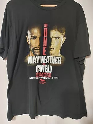 Floyd Mayweather Vs Canelo Fight Promo T Shirt 09/14/2013 Mens Large Black  • $24.99
