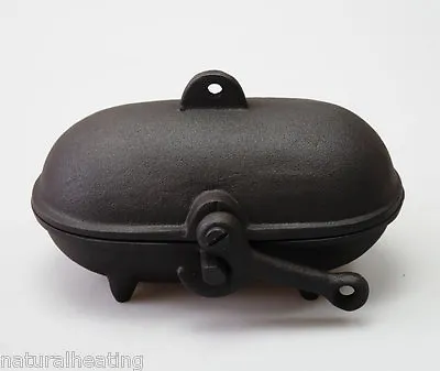 Cast Iron BAKED POTATO COOKER Wood Burners & Multifuel Stoves Open Fires LATCH • £33.99