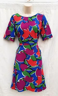 Teaday Dressalinebright Floral60's70's80's Vintage Stylesize 10nwts • £7.99