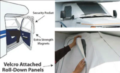 $110.99 • Buy ADCO 2507 Deluxe Clear Windshield RV Cover With Mirror Cut-out (Ford)