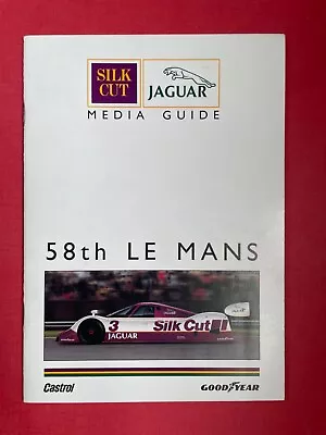 Le Mans 1990 NIELSON COBB BRUNDLE TWR JAGUAR XJR-12 24 Heures Du Mans MEDIAGUIDE • £35